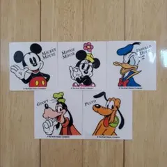 ディズニー 転写シール 5枚セット ミッキー ミニー ドナルド 他
