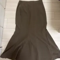 ロングスカート マーメイドスカート ブラウン CHARMBERRYTIC