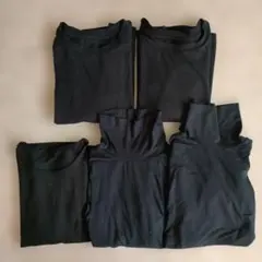 ユニクロ　HEATTECH 極暖　 長袖アンダーシャツ 120cm 　5枚セット