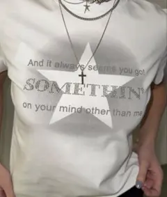 shaggie キラキラストーンミニタイトTシャツ