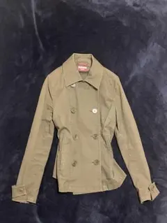 ポールスミス　オリーブ　トレンチコート　y2k