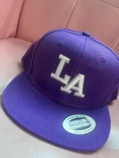 BRIGHT CODES LAキャップ 紫