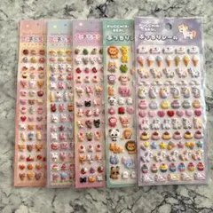 【5枚セット】プッチもちシール 3点　ぷっちりシール2点　シール　まとめ売り