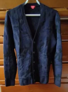 極美品　Altea カモフラ柄 ウールカーディガン