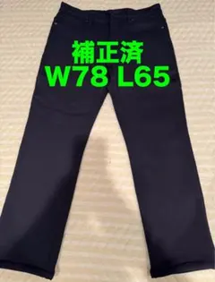 【新品未使用】タカキュー 暖パン 裏フリース ダークブルー M78 股下65