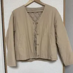 リバーシブル ノーカラージャケット