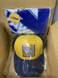 おまけ付 新品 未使用 矢沢永吉キャップ イエロー/ネイビー プレミアムモルツのサムネイル