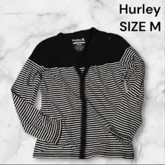 G*A様 ①Hurley カーディガン ボーダー ブラック ホワイト Mプレミアのサムネイル