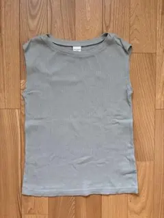 URBAN RESEARCH DOORS リブ ノースリーブ カットソー