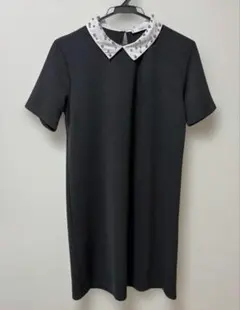 襟付きミニワンピース