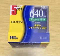 SONY 3.5型MOディスク 640MB 5枚入