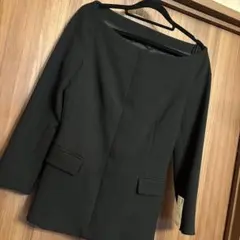 新品！ZARA BASIC ノーカラージャケット ブラック