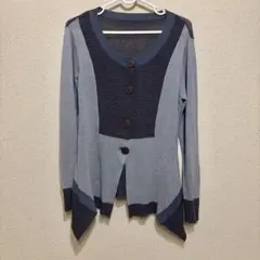 【M】Respighi薄手 ドレープカーディガン アシンメトリー春秋
