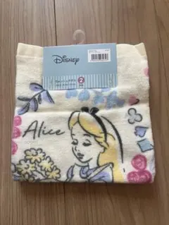 新品　Disney 不思議の国のアリス　ウォッシュタオル 2枚組　ハンドタオル