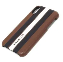 コーチ  ヴァーシティ ストライプ iPhone X / XSレザーハードケース