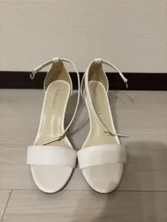 LIBERTYDOLL ホワイトストラップサンダル 8cmヒールのサムネイル