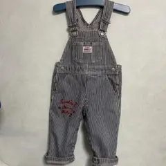 美品ミキハウス・ダブルb★かっこいー良いオーバーオール★80