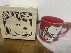 【新品・未使用】PEANUTS スヌーピー 木箱付き マグカップ yamaka