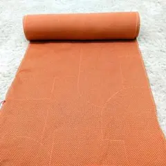 【正絹　新品未使用着尺】小紋柄　美品　あけぼの色系　ハンドメイド素材　B264