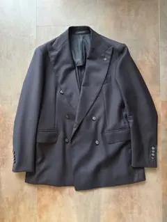 極美品　ビジネススーツ　タリアトーレ　ストライプ　ネイビー　48 2B TAGLIATORE（タリアトーレ）VESVIOヴェスビオ SUPER130'sウール