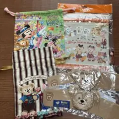 TDS ダッフィー　巾着　ドリンクスリーブ　まとめ売り
