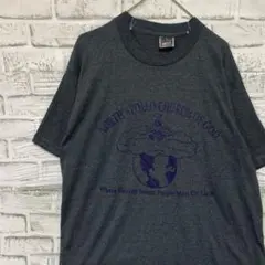 USA製90sヴィンテージTシャツ！シングルステッチパープル 古着L 0630