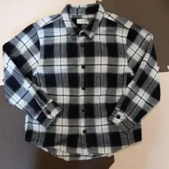 キッズ120　ネルシャツ　b・ROOM ブラックチェック