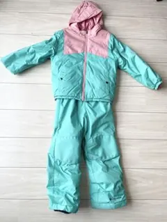 Columbia 子ども用スキーウェア ピンク/ミントグリーン
