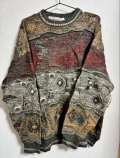 HASTINGS XL ニットセーター 多色模様　coogi風