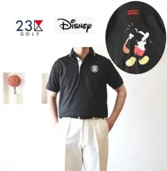 23区GOLF × ミッキーマウス　ポロシャツ sizeL　ゴルフ ディズニーのサムネイル