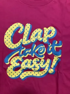 新品clap Tシャツ トロピカルピンク 元気ロゴ入りのサムネイル