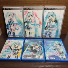 PS vita PSP 初音ミク シリーズ Project DIVA 6本セット