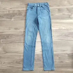 ユニクロ　ヒートテックウルトラストレッチスキニーフィットパンツ　140　ブルー