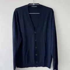 TOMORROWLAND tricotウール100% Vネックカーディガン　紺