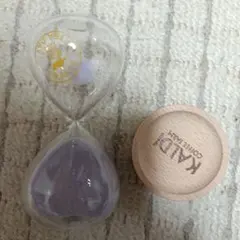 KALDI 砂時計 透明 紫