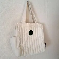 スターバックス キルティングトートバッグ 白～used