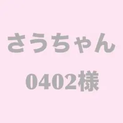 【さうちゃん0402様　専用】