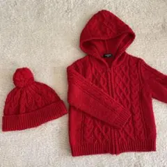 カーディガン　パーカー　ニット　帽子　上着　編み