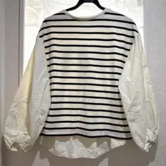 アメリカンホリック ストライプ柄バルーン袖 トップス