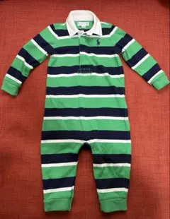 Ralph Lauren ストライプロンパース 70cm