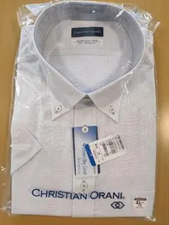 ワイシャツ 半袖 4L(47) CHRISTIAN ORANI ホワイト