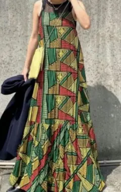美品！AMERI◇MEDI DECALCOMANIA CHIFFON DRESS - メルカリ