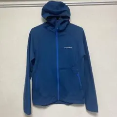 mont-bell フード付きレディースパーカー Lサイズ 青