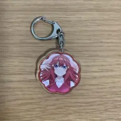 五等分の花嫁　中野五月　キーホルダーキーホルダー ピンク 丸型