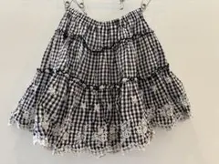 ギンガムチェック フリルスカート