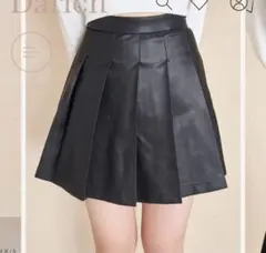 【Darich】更に値下げ♡早い者勝ち♡ダーリッチ♡ レザープリーツミニスカート