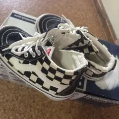 Vans チェック柄ハイカットスニーカー