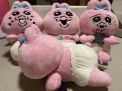 【まとめ売り】4点セット！　おぱんちゅうさぎ　マニア！もふぐっとぬいぐるみ