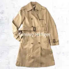 トミーヒルフィガー トレンチコート レディース S ベルト 収納バック付き