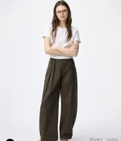 美品✨GUチノタックバレルパンツQ Lサイズ　ダークブラウン